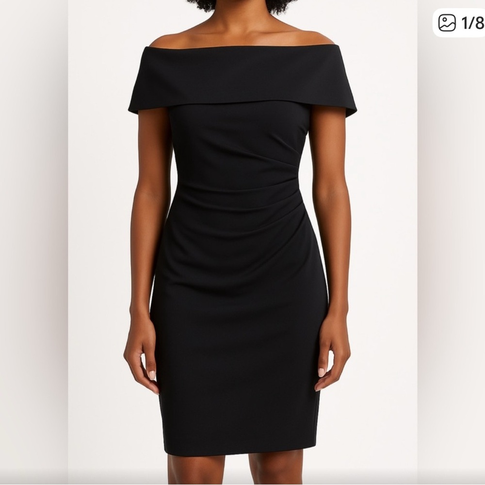 Elegant Black Off-Shoulder Dress